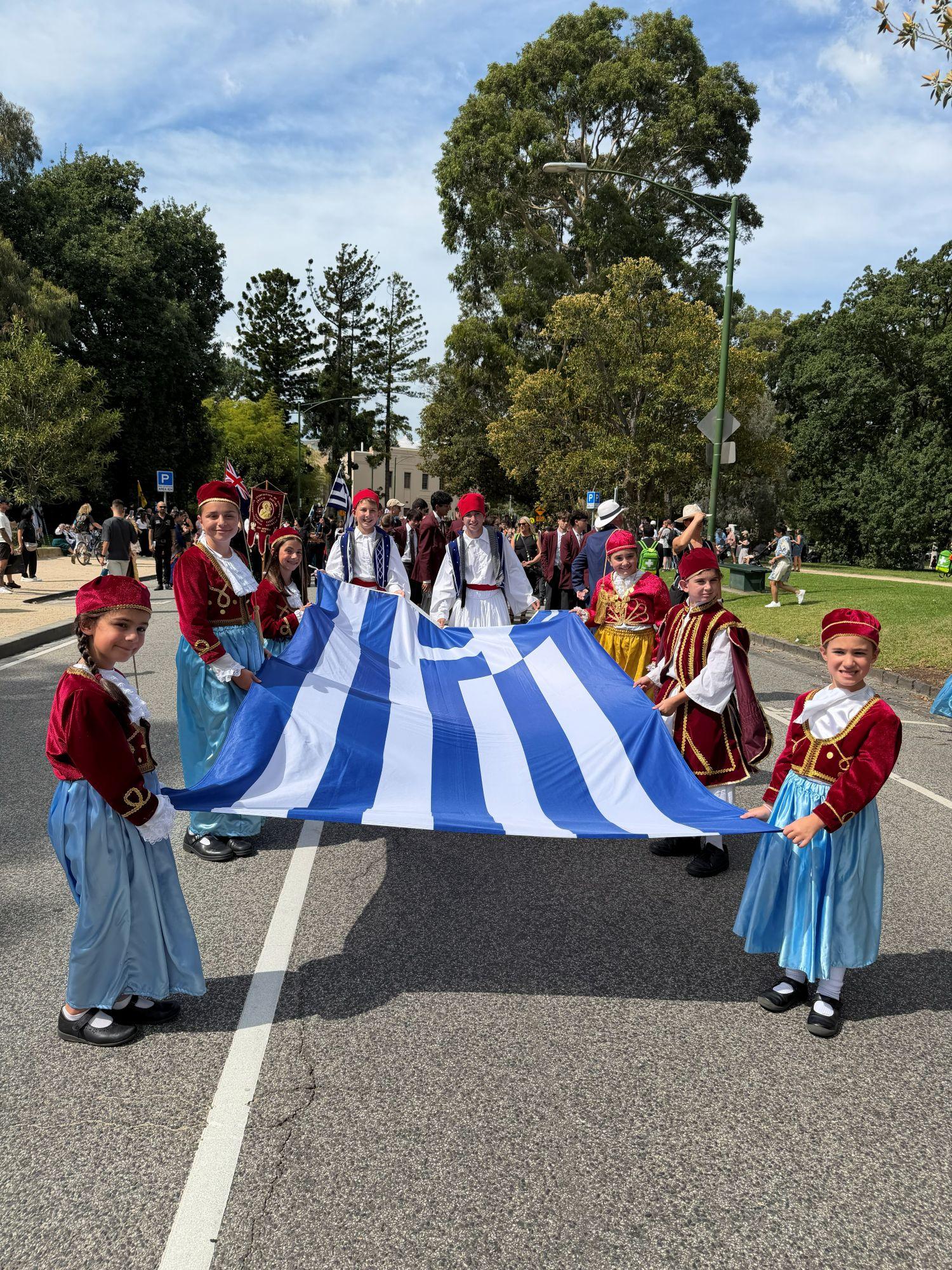 Oakleigh Grammar showcases Hellenic pride at Greek Independence Day parade